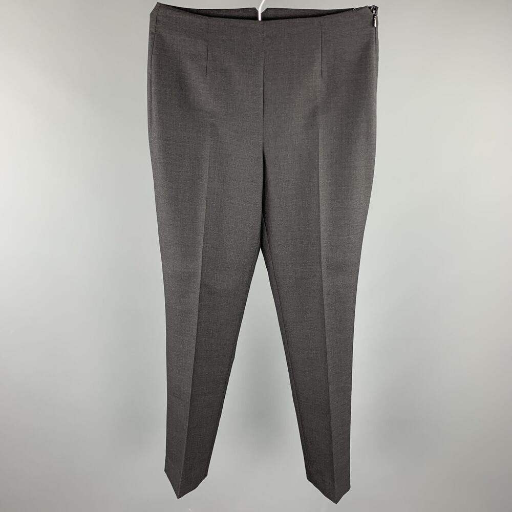 RALPH LAUREN COLLECTION Size 4 Grey Pleated Dress Pants